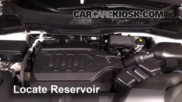 2016 Acura MDX SH-AWD 3.5L V6 Líquido limpiaparabrisas Agregar líquido